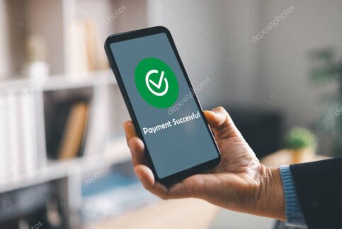 Ricevuta di pagamento e conferma su schermo